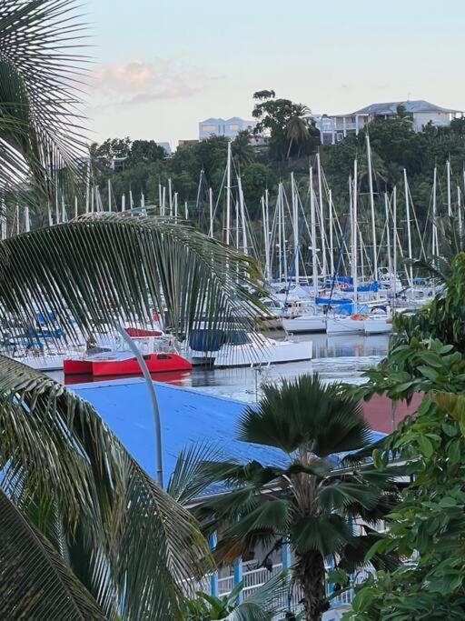 Duplex Marina Gosier- Vue Mer Et Bateaux Equipe D'Une Citerne Reliee A L'Eau De Ville Le Gosier  Exterior foto